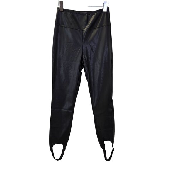 NWT WeWoreWhat Vegan Buttery Leather Stirrup Leggings Size Small
